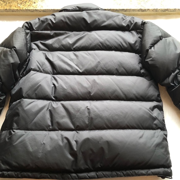 Gap Black Nylon Down Fill Quilted Puffer Jacket Warm Winter Coat Men’s Size L - Picture 2 of 16